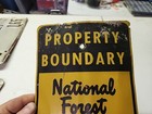 1950s Us National Forest Service Metal Sign Department Of Agriculture Forestry