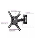 Onn Full Motion Tv Wall Mount Bracket Swivel For 13 24 26 28 30 32  Inch Led Lcd
