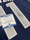 Dirk Nowitzki Dallas Blue Jersey Hand Signed Autographed Size L Bas Coa