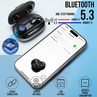 Walla Sound Earbuds W  Mic Bluetooth 5 3 Headphones Tws Ipx5 Waterproof Anc