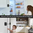 Fridge Lock  Upgraded Refrigerator Lock Combination  Freezer For Black 