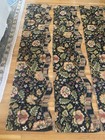 4 Waverly Fairfield  Imperial Floral Black Onyx Scalloped Valance 17 X 75