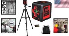 Laser Level 100ft Green Cross Line W  Tripod  Self-leveling   Rated