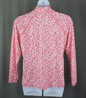 Jofit Women s Pink White Floral Print 1 4 Zip Long Sleeve Athletic Golf Top Xl