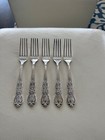 1847 Rogers Bros Is Heritage Set Of  5  Dinner Forks Silverplate Flatware
