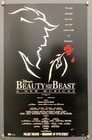 Beauty And The Beast Vintage Original Window Card Poster 1990s Palace Theatre