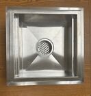12  X 12  Stainless Steel Floor Drain With Removable Grate And Strainer Basket