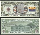 Lot Of 25 Bills - Arizona State Million Dollar Bill W Map  Seal  Flag  Capitol 