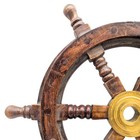 Wood   Brass Reproduction Ships Wheel Helm Nautical Maritime 12  Boat