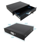 19   Rack Mount 2u Locke  Drawer Audio Dj Server Rack Storage Cabinet With Keys