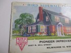 Vintage Ink Blotter Advertising Pioneer Improvement Co  Milwaukee Wisconsin