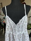 Vintage Rare Victoria   s Secret Country Cotton Rosebud Babydoll Nightgown Sz Med 
