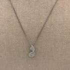 Twisted Pave Crystal Pendant With Sterling Silver Chain Necklace   Earrings Set