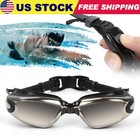 Men Women Swimming Goggles 100  Uv- Anti-fog Hd Clear Swim Glasses No Leaking