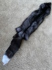 Jumbo Silver Fox Fur Hide Pelt Tanned Rustic Decor Log Cabin Wild Country Furs