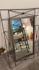 Vintage Pier 1 Medici Glasstable With 4 Chairs  And Matching  Mirror