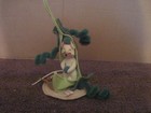 Annalee 1999 Mouse In Pea Pod Felt Figure  6 1 4  Tall  No Box