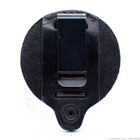 Round Duty Badge Holder Black Leather Clip-on Gould   Goodrich