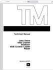 John Deere 450e 455e Crawler Loader Dozer Technical Manual Service Tm1330 Pdf