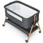 Angelbliss Baby Bassinet  Bedside Sleeper  Easy Folding Bedside Crib -  Dark