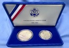 Us Liberty Coins 1886 - 1986 Liberty Half Dollar   Silver Dollar Proof Box Set