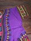 Unisex Purple African Print Dashiki Shirt  Cotton Woven Tunic Top  Size L