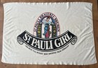 Rare St Pauli Girl Beer Beach Towel 51x36    Collectible Man Cave Decor Ships Fast