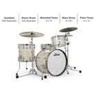 Ludwig Classic Oak 3-piece Downbeat Shell Pack W 20  Bass Vintage White Marine