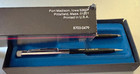 Nmib  Vtg Sheaffer Chrome   Black  Ball Point Pen   Pencil Set  Lamar C Hibbard