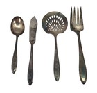 Vintage 1937 Oneida Nobility Plate Silver Plated Reverie Serving Utensil 4 Piece