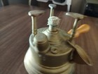 Antique Solid Brass Mini Alcohol Stove Kerosene Burner Portable Coffee Warmer