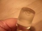 Vintage Tear Drop Clear Glass Bottle Decanter Stopper