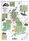     1974-4 April British Isles Traveler Map Britain Ireland National Geographic A3