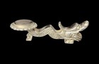 Pair Of Vintage Chinese Dragon Chopstick   Spoon Holders Solid Brass Heavy