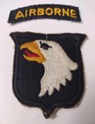Vintage Us Army 101st Airborne Patch   Tab Screaming Eagles   Date Unknown 