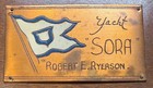 A Half Hull Model Of The Yacht Sora