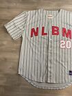 Nlbm Negro Leagues Baseball 1920 Jersey Shirt Big Boy Headgear Men   s 2xl Gray
