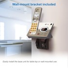 At t Expandable Cordless Phone System Answering Machine 2 Handsets Bluetooth