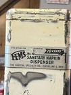 Vintage Fems No  10 Sanitary Napkin Dispenser 10 Cents Hospital Specialty Co   