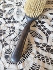 Antique Late 1800 s Ebony Wood Bristle Hair Brush