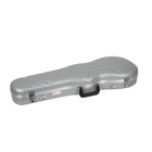Crossrock Violin Case For 4 4 Full-size Violin Security Lock-silver