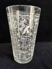 Vintage 6  Bartender Glass Mixer Cup Bar Cocktail Mixed Drink Recipe 16 Oz 