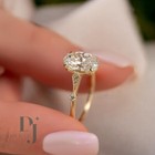 Solid 14k Yellow Gold Moissanite Solitaire Engagement Ring 2 20 Ct Oval Cut Vvs1