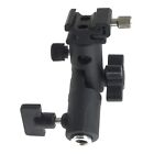 Metal Studio Bracket Umbrella Holder Flash Shoe Clamp   1 4   3 8  Adapter