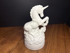 Unicorn Fantasy Figurine Statue White Porcelain Nightlight  Light Not Included