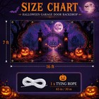 7 X 16 Ft Halloween Garage Door Decorations Banner  Haunted Mansion   