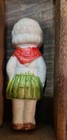 Vintage 1930s Japanese Porcelain Bisque School Girl Kid Cowgirl Doll Figurine