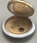 Art Deco Continental 935 Grade Silver   Enamelled Compact Ahlzx