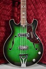 1960s Sekova  teisco  Hollowbody Bass Green Burst Finish Mij W hsc