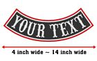 Custom Embroidered Patch - Double Border Side Rocker Biker Mc Sew On Patches